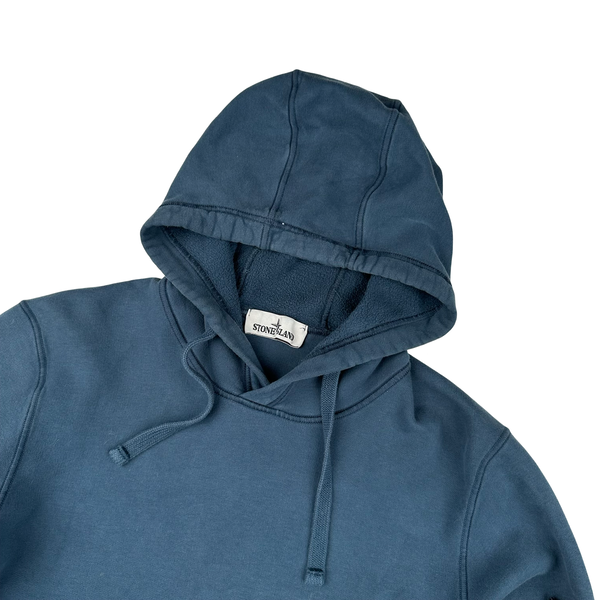 Stone Island 2020 Navy Cotton Pullover Hoodie - Small