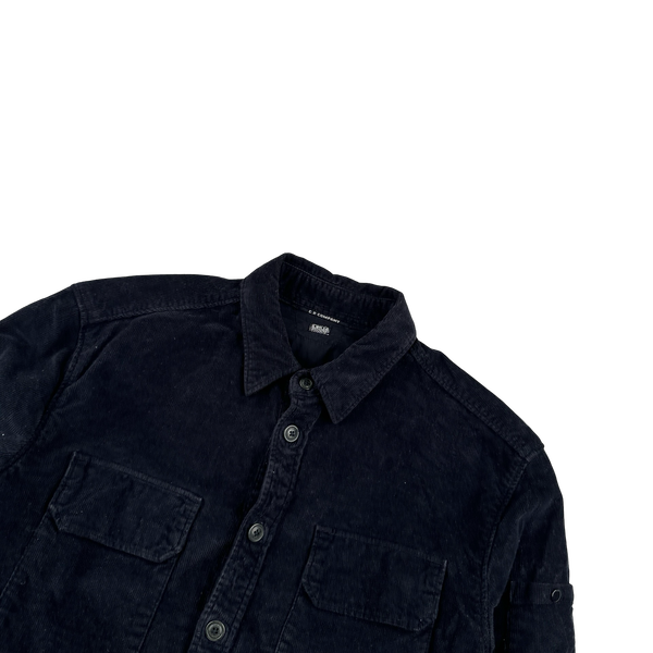 CP Company Dark Navy Corduroy Shirt - Small