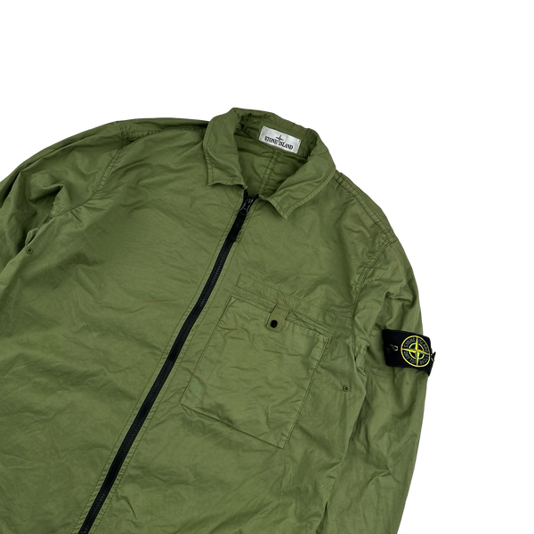 Stone Island 2022 Supima Cotton Spellout Overshirt - Medium