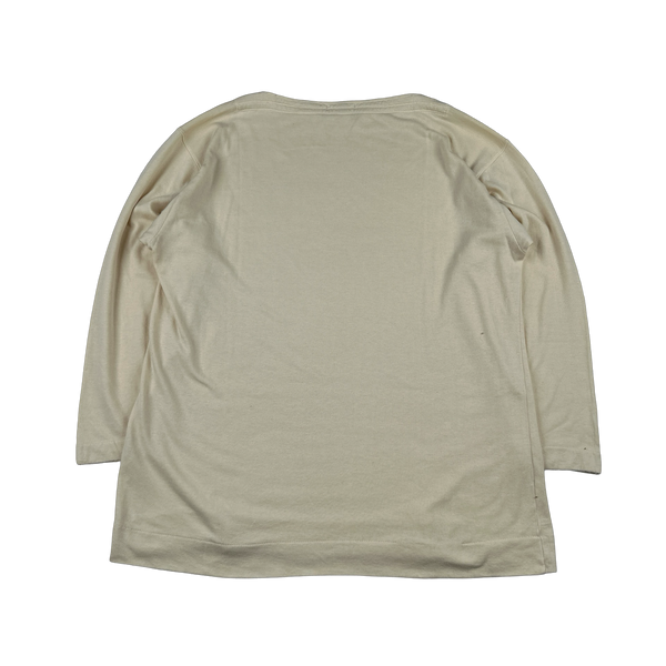Stone Island 1990s Vintage Cream Spellout Pullover - XL