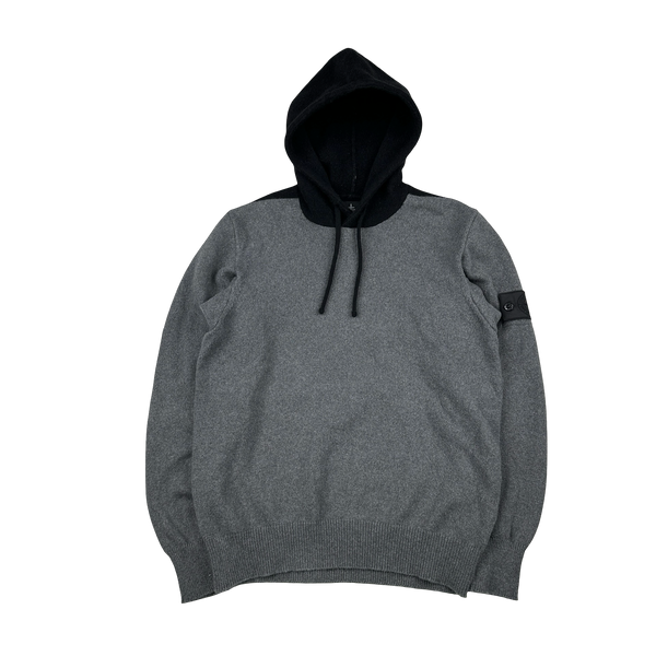 Stone Island 2019 Shadow Project Wool Blend Hoodie Knit Jumper - Small