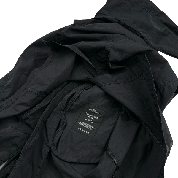 Stone Island 2015 Shadow Project Black Hollowcore Metal Long Jacket - XL