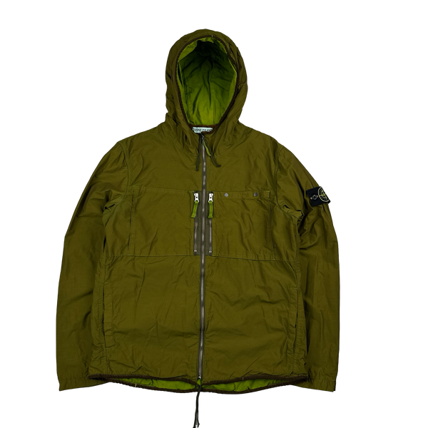 Stone Island 2010 Green Garment Dyed Multi Pocket Jacket - Large