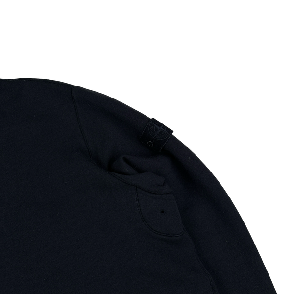Stone Island 2023 Navy Ghost Piece Wool Blend Hooded Heavyweight Jumper - 3XL