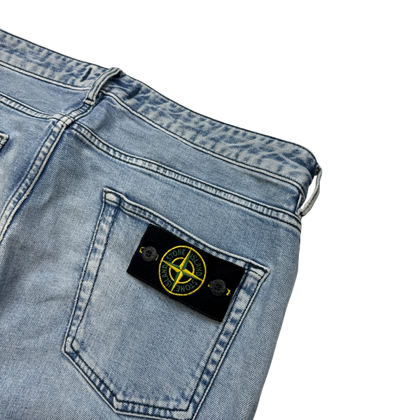 Stone Island 2015 Slim Fit Light Wash Denim Jeans - 34"