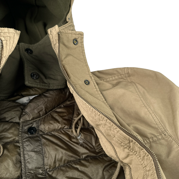 Stone Island 2015 Brown  David TC Dutch Rope Down Lined Winter Jacket - Medium
