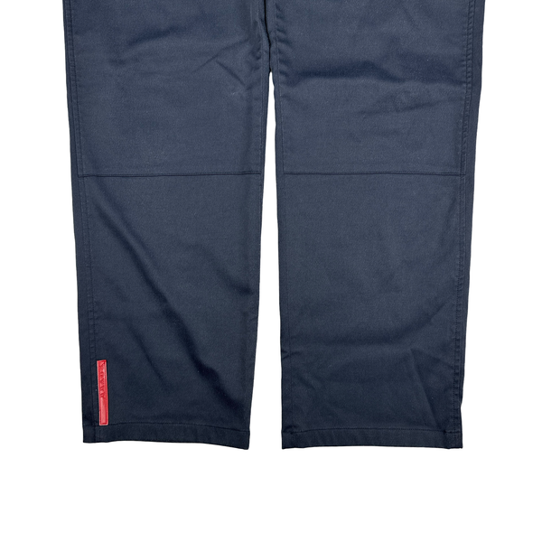 Prada Sport Archive Red Tab Cotton Relaxed Fit Trousers - 34"