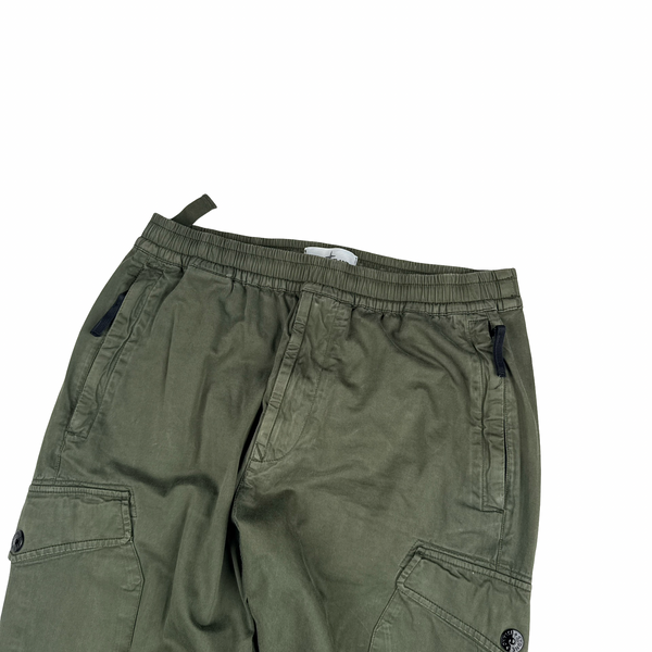 Stone Island 2020 Green RE-T Cargo Trousers - 32"
