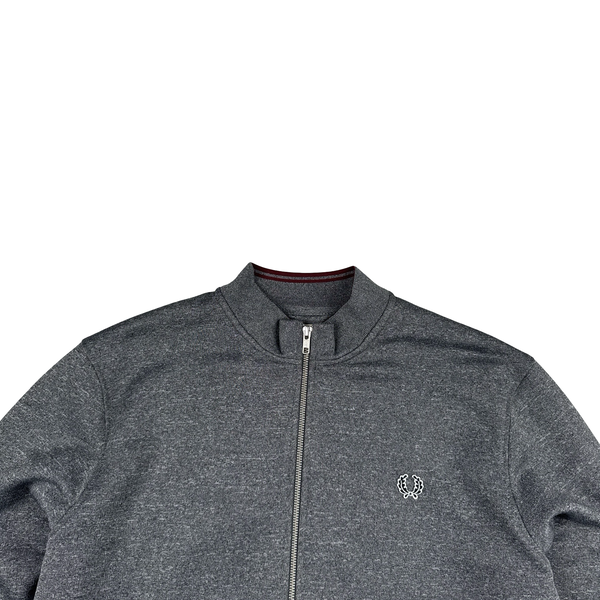 Fred Perry Bradley Wiggins Grey Zipped Track Jacket  - Large