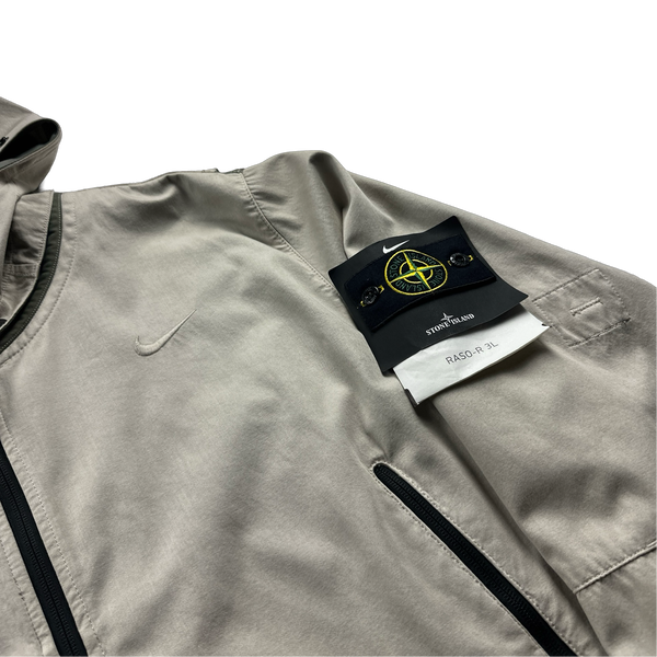 Stone Island x Nike Beige Raso R Nylon Windbreaker Jacket - XXL