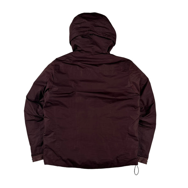 CP Company Burgundy Micro M Down Filled Jacket - Medium