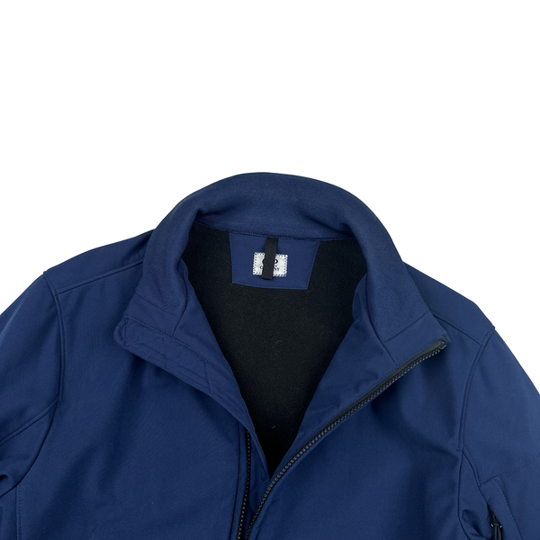 CP Company Blue Fleece Lined Lens Viewer Bomber - Small