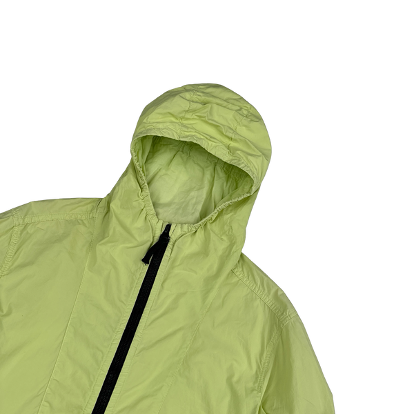 Stone Island 2017 Yellow Tela Paracadute Hooded Jacket - Medium