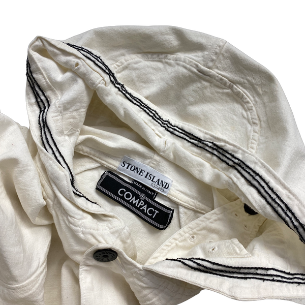 Stone Island 2003 White Vintage Compact Jacket - Small