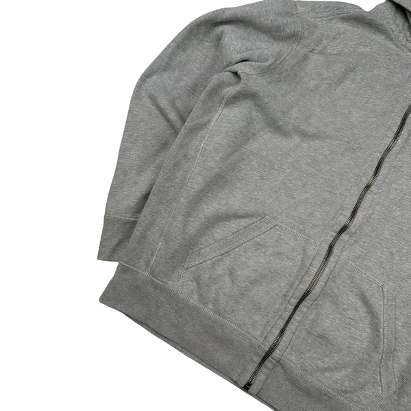 Ralph Lauren Grey Thick Cotton Zipped Hoodie - XL
