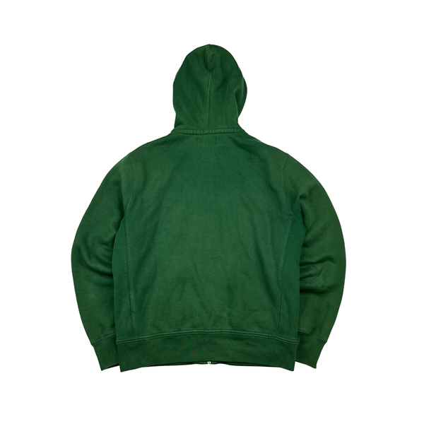 Ralph Lauren Green Thick Cotton Zipped Hoodie - Medium