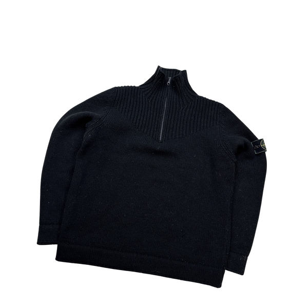 Stone Island Vintage 2000 Quarter Zipped Pullover - Medium