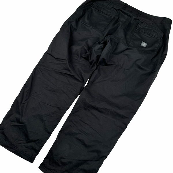 Stone Island 2023 Black Regular Fit Trousers - 3XL