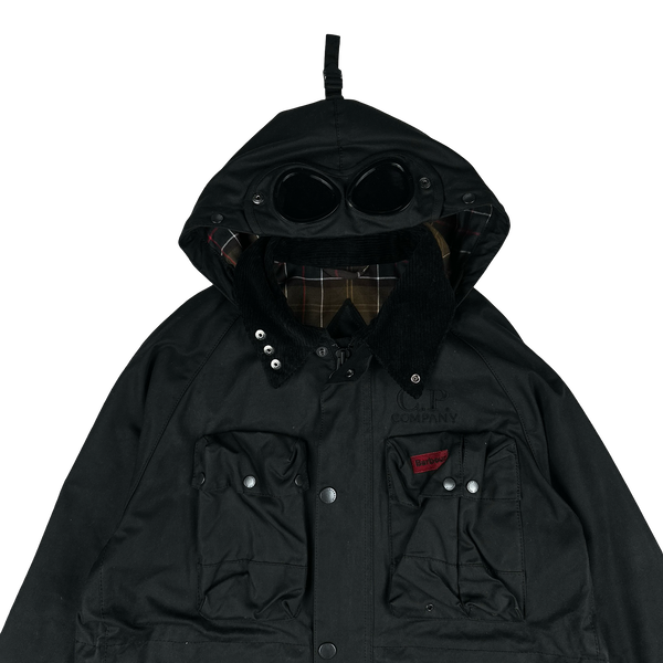 CP Company x Barbour Multi Pocket 500 Mille Waxed Jacket - Small