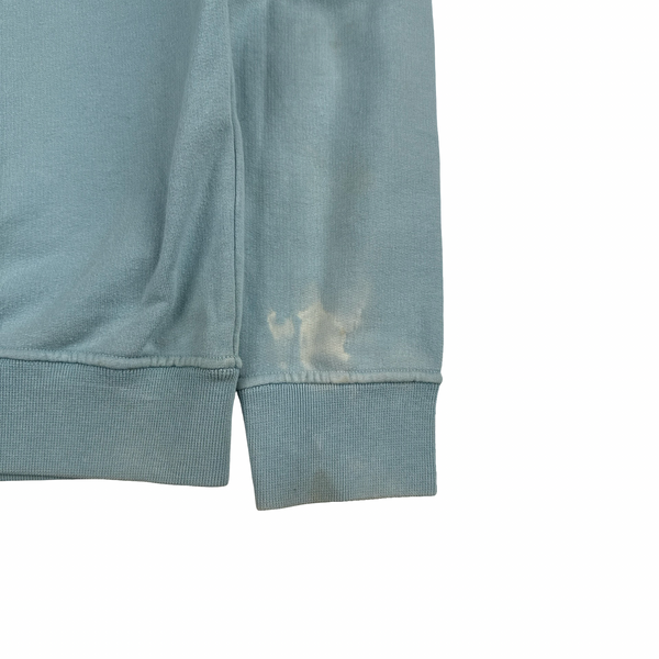 Stone Island 2017 Baby Blue Cotton Crewneck Sweatshirt - Small