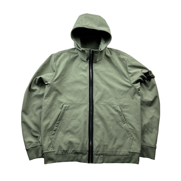 Stone Island 2019 Green Light Soft Shell R Jacket - XL