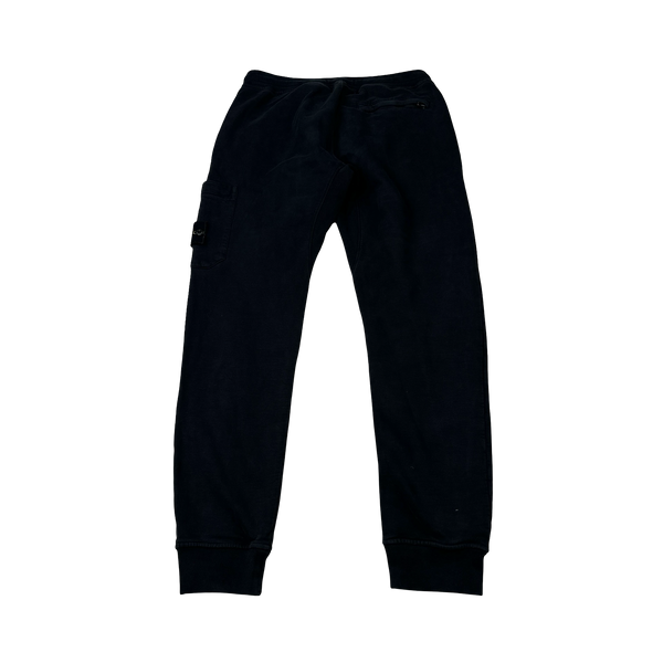 Stone Island Black Cotton Joggers - Medium