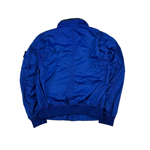 Stone Island 2021 Electric Blue Membrana TC 3L Rain Jacket - Small