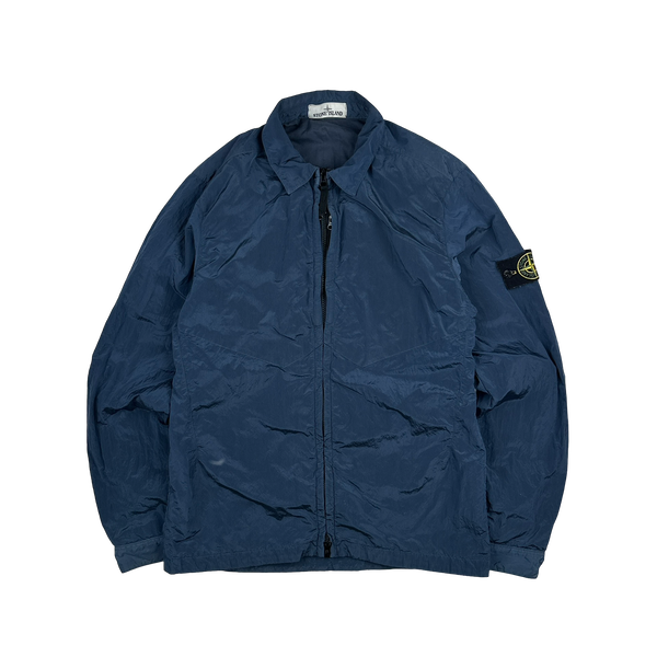 Stone Island 2016 Navy Nylon Metal Cotton Lined Overshirt - Medium