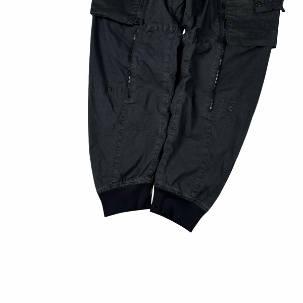 Stone Island Shadow Project 2020 Black Zipped Pocket Trousers Cargos - Small