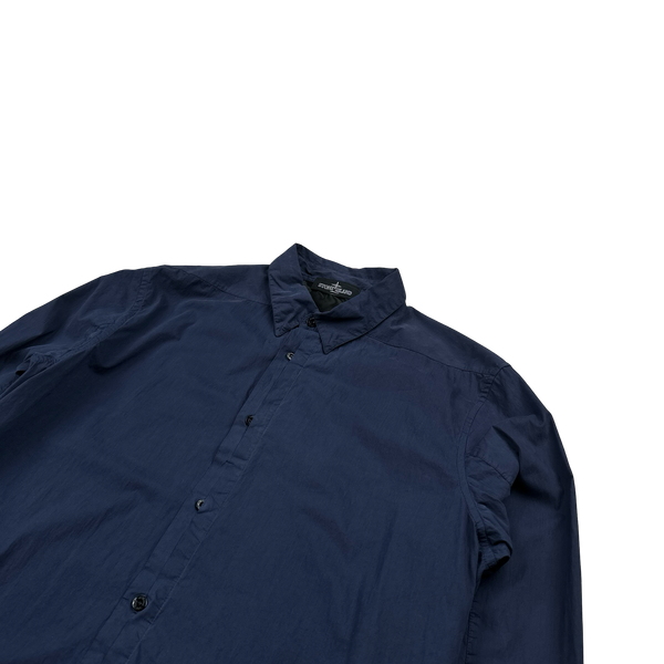 Stone Island 2013 Navy Shadow Project Buttoned Collared Cotton Shirt- Large