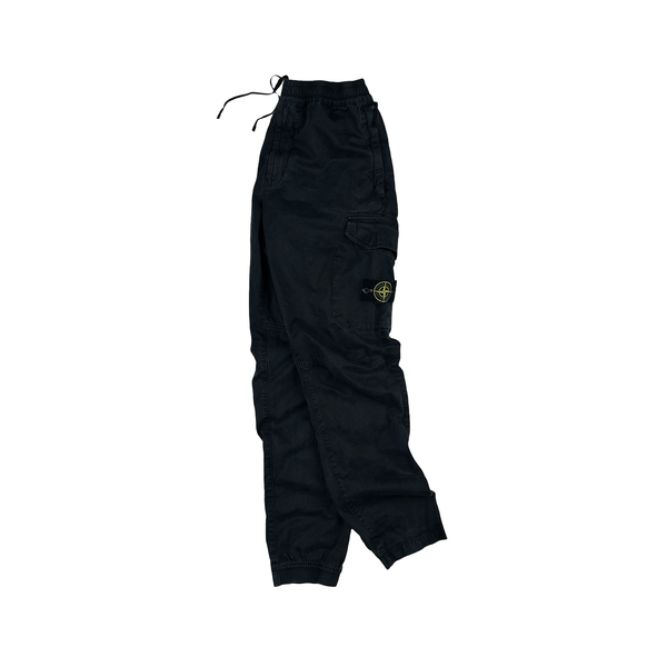 Stone Island 2019 Black Cargo RE T Trousers - Medium