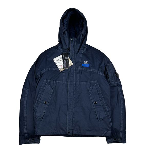 CP Company Blue Gore G-Type Ripstop Down Lined Jacket - Small