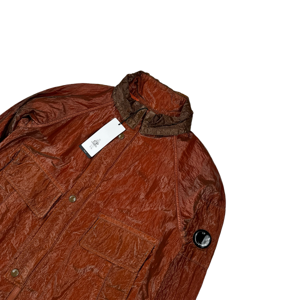 CP Company Red Garment Dyed Nylon Kan D Shell Jacket - Small