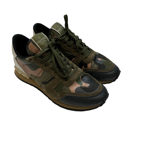 Valentino Japanese PRT Camo Trainers UK 8.5