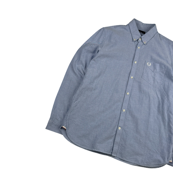 Fred Perry Blue Buttoned Shirt - Large