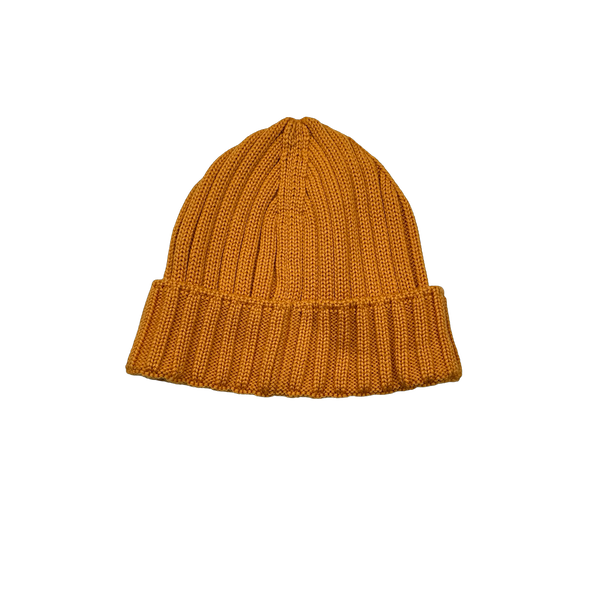 CP Company Orange Merino Wool Patch Beanie