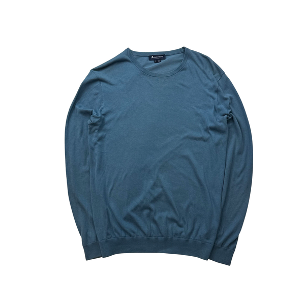 Aquascutum Cotton Pullover Crewneck - Large