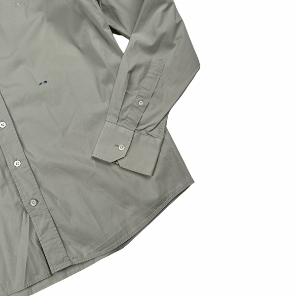 Burberry Grey Button Up Shirt - Large