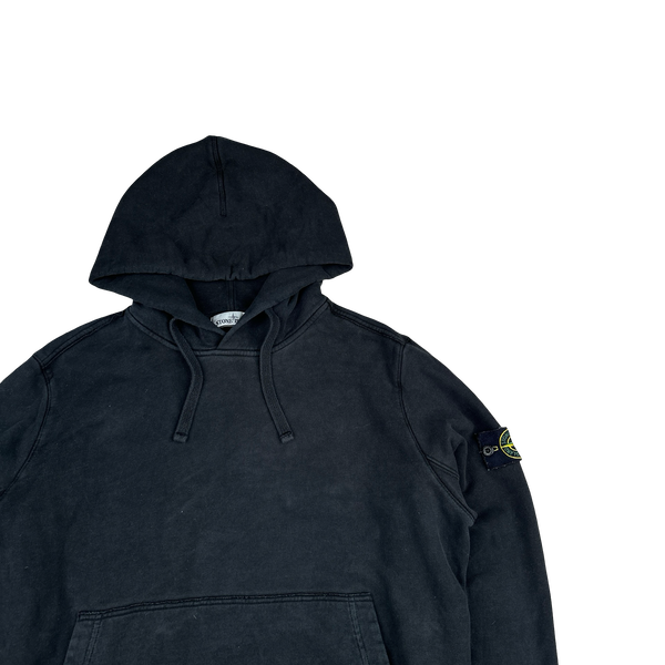 Stone Island 2019 Black Cotton Pullover Hoodie - XL