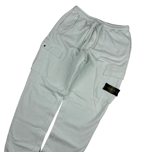 Stone Island 2021 Light Blue Cotton Cargo Joggers - XL