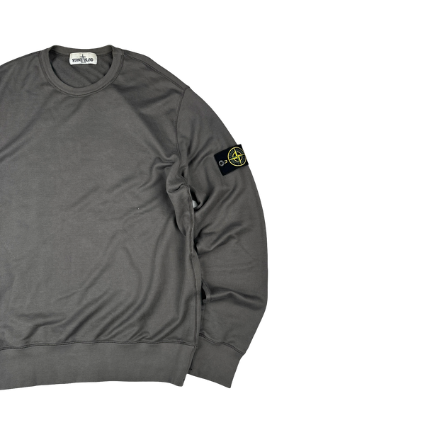 Stone Island 2011 Grey Cotton Crewneck Sweatshirt - Large