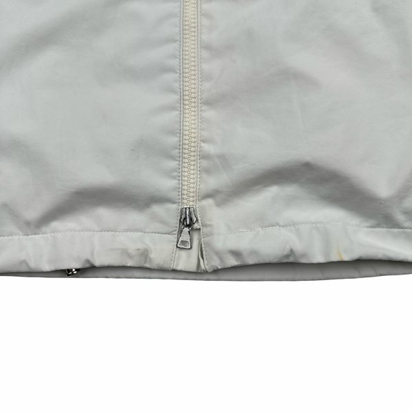 Prada Red Neck Tab White Convertible Goretex Prototype Zipped Jacket - XL