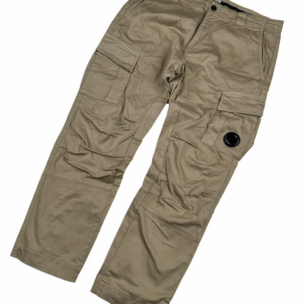 CP Company Tan Ergonomic Fit Cargo Trousers - XL