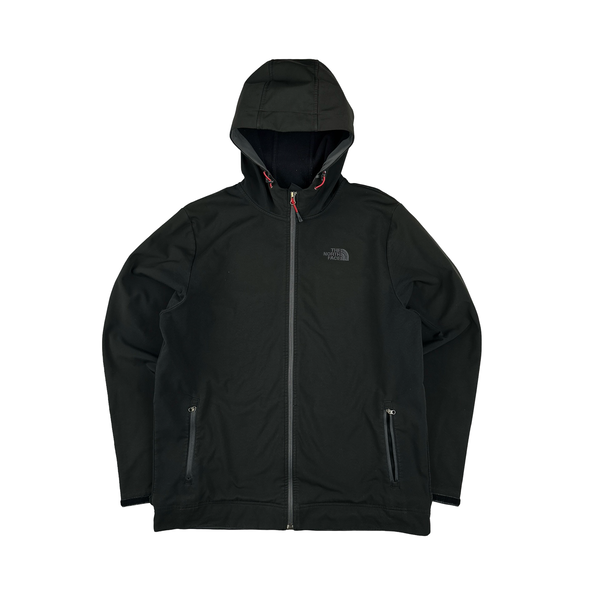 North Face Black Comfort Shell Hooded Jacket - Large