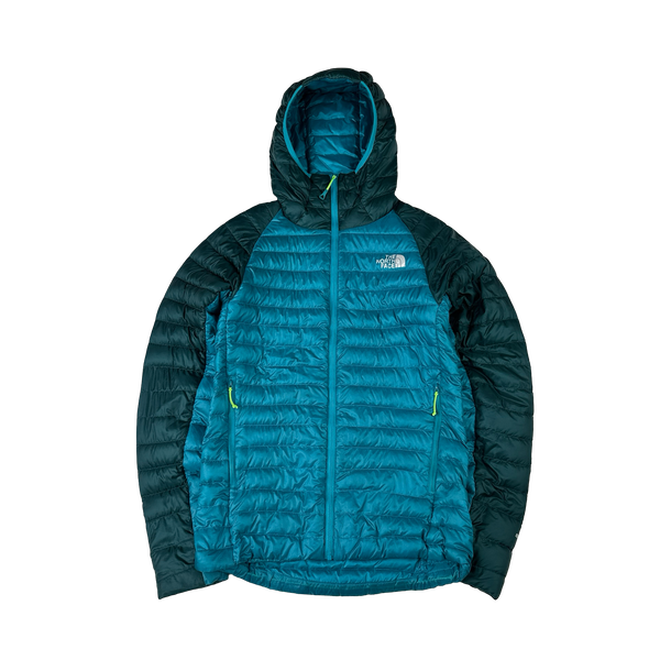 North Face Blue 800 Pro Down Hooded Puffer Jacket - XS