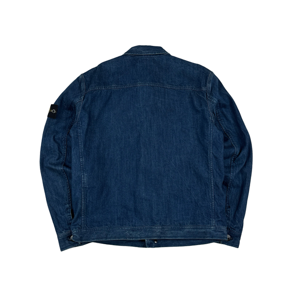 Stone Island 2013 Super Italian Selvedge Denim Cotton Indigo Jacket - Large