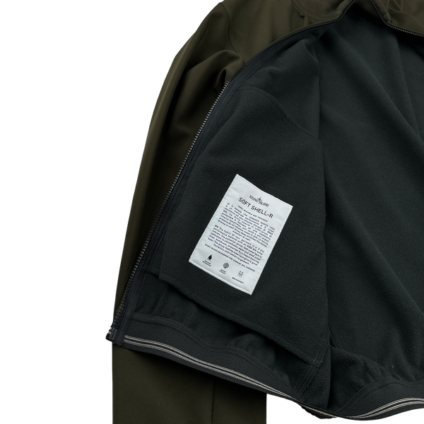 Stone Island 2011 Khaki Fleece Lined Soft Shell Jacket - 3XL