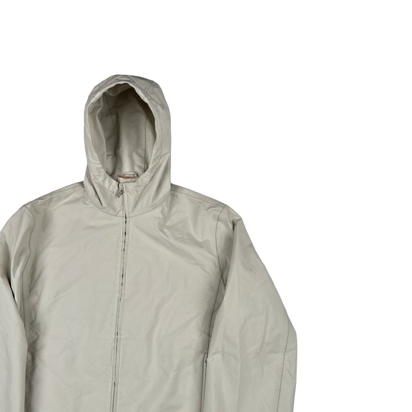 Prada Cream Gore-Tex Red Tab Zipped Parka Jacket - XL