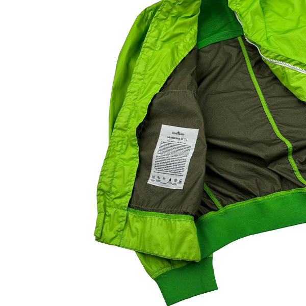 Stone Island 2016 Lime Green Membrana 3L TC Jacket - Large