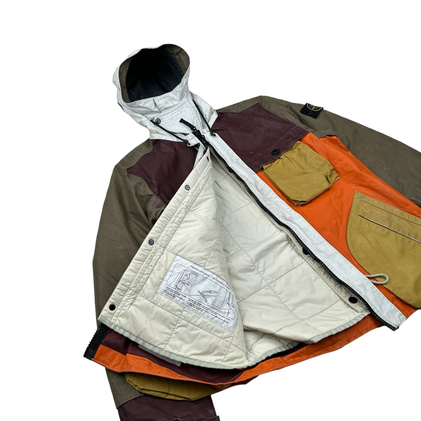 Stone Island 2019 Tela Placcata Bicolore Hooded Jacket - Small